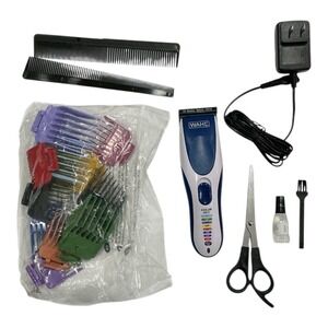 Wahl Color Pro Cordless Hair Clipper Trimmer Kit Rechargeable 9649P Grooming